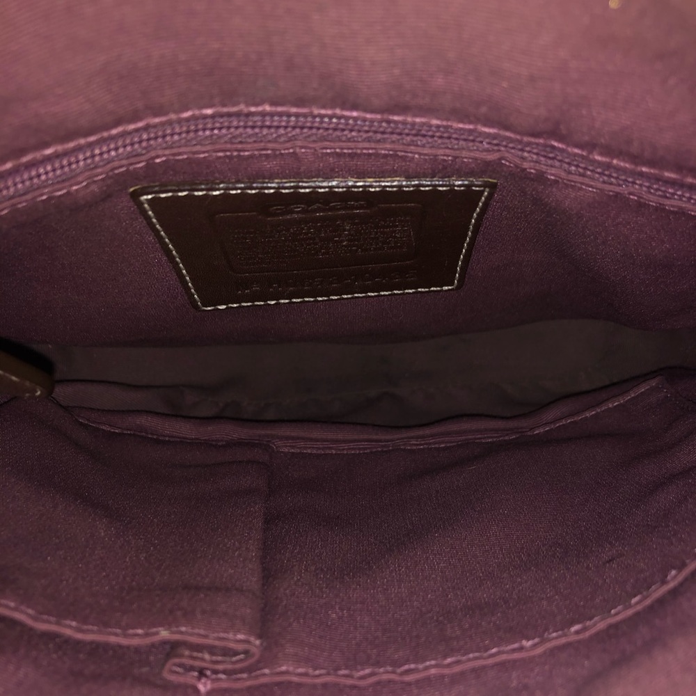 Coach Patchwork Crossbody Brown Leather - image 8